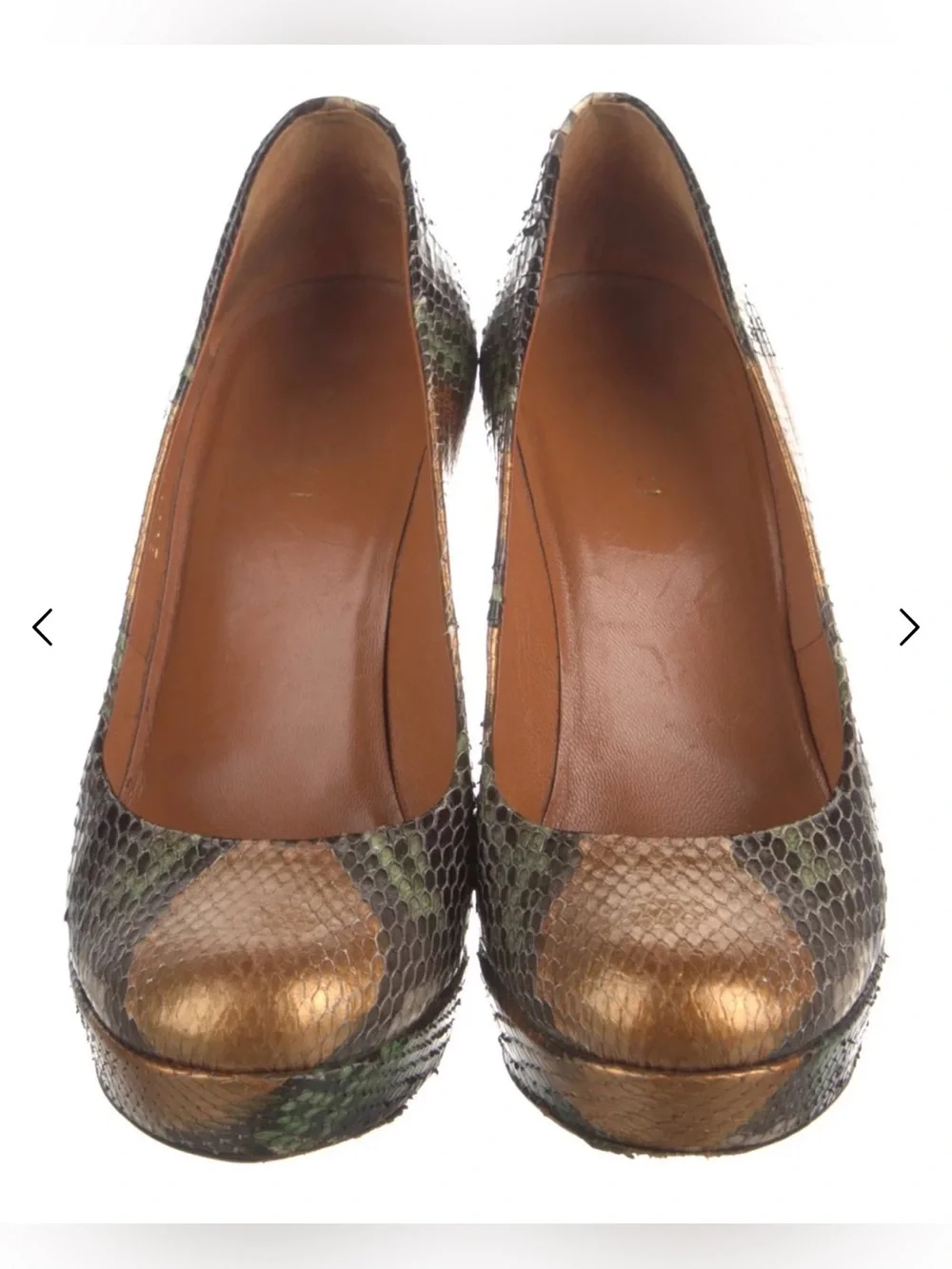 Gucci Snakeskin Animal Print Pumps
